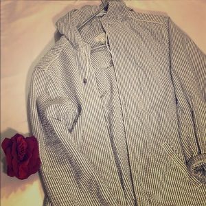 Christopher & Banks Striped jacket hoodie size M